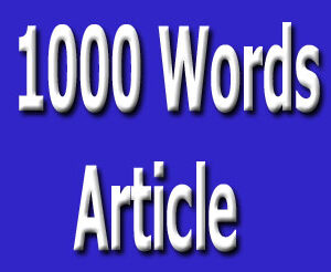 1000 words article